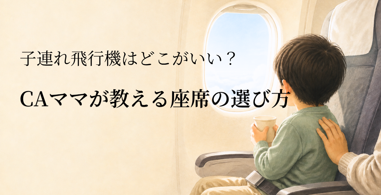 子連れ飛行機は前方・後方どちらがいい?CAママが教える座席の選び方